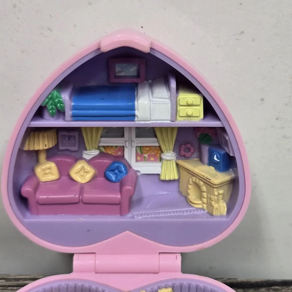Polly Pocket Kozy‎ Kitties Pet Parade Heart Compact Bluebird Toys Vintage 1993